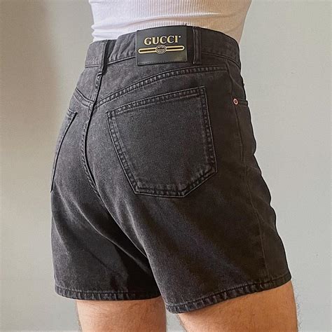 gucci shorts herren|gucci denim shorts.